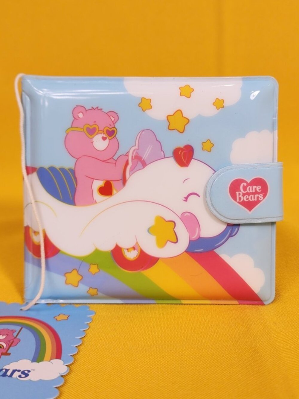 Whatever! Makes You Happy x Care Bears Cloudmobile Padded Vinyl Snap Wallet NEW